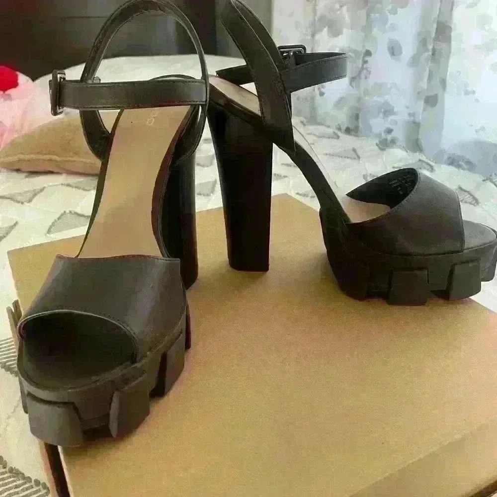 ALDO Brown Platform Sandals